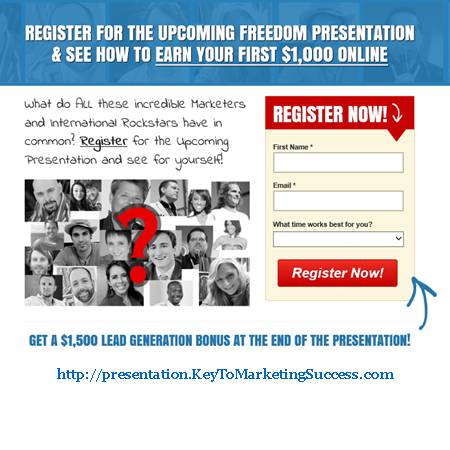 Freedom Webinar. Monday thru Suniday at 1:00 and 8:00 pm ET.